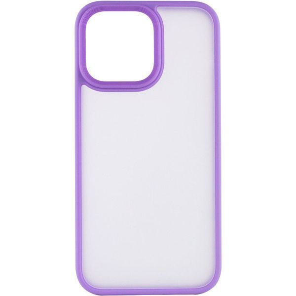 TPU+PC чехол Metal Buttons для Apple iPhone 15 Pro (6.1") Сиреневый 777-08270 фото