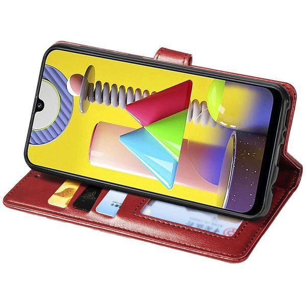 Кожаный чехол-книжка GETMAN Gallant (PU) для Xiaomi Redmi Note 8 Pro Red 777-06494 фото