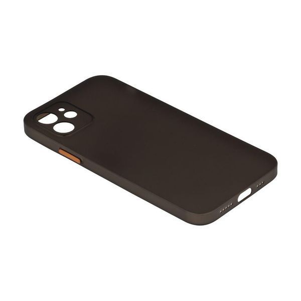 Силіконовий чохол Ultra-thin Matte TPU with Frame для iPhone 12 Чорний 208-01092 фото