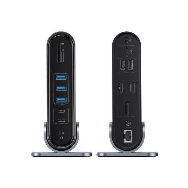 USB-хаб Baseus UnionJoy 17-Port Triple-Display Docking Station Space Grey（USB-C to B00532304811-00 фото