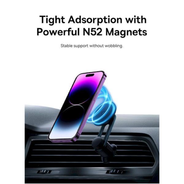 Тримач для мобiльного Baseus MagPro Series Magnetic Car Mount Cosmic Black 656-00430 фото