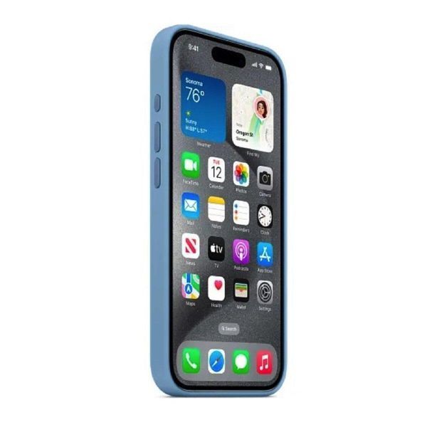 Чохол Silicone Full Case with MagSafe для iPhone 15 Blue 656-01223 фото