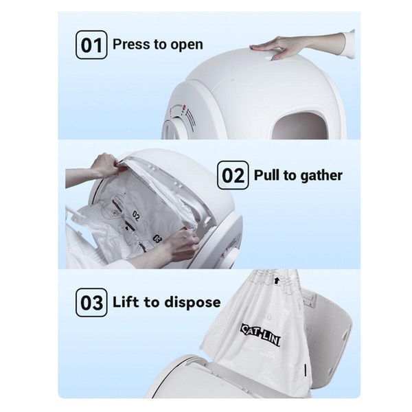 Мішки для сміття CATLINK For BAYMAX Cat Litter Box x 2 рулони (40 пакетів) 656-00606 фото