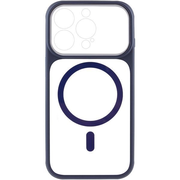 Чехол TPU+PC GETMAN Moon Clear with MagSafe для Apple iPhone 13 Pro (6.1") Blue 656-08439 фото