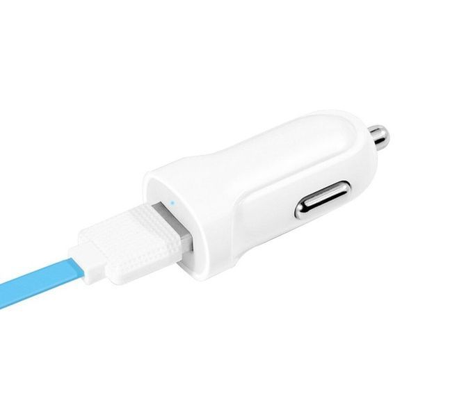 Автомобільний зарядний пристрій HOCO Z2 single-port car charger White 656-00328 фото