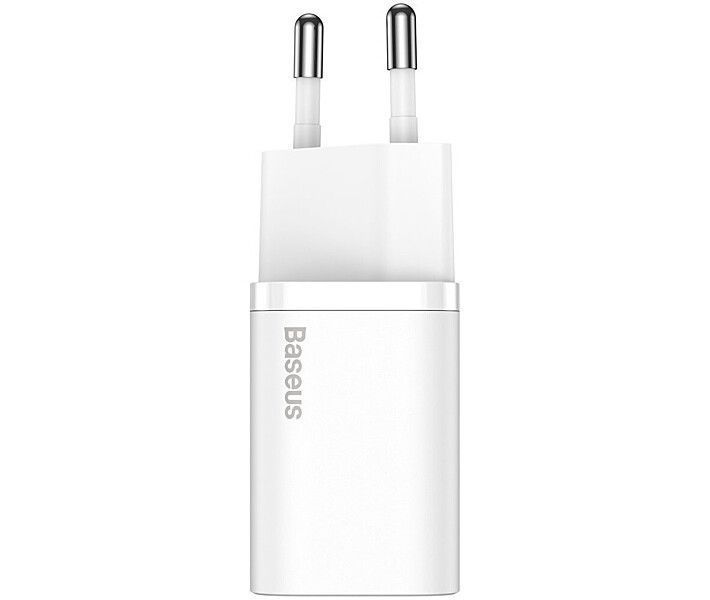 Мережевий зарядний пристрій Baseus Super Si Quick Charger 1C 20W EU White CCSUP-B02 фото