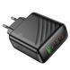 Мережевий зарядний пристрій Hoco CS26A 2USB-C/1USB PD/QC 45W Чорний 209-00351 фото 5