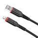 Кабель Hoco X59 Victory charging data cable iP(L=2M) Black 6931474794055 фото 1