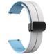 Силіконовий ремінець Classy для Smart Watch 20mm White / Blue 212-01474 фото 2