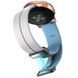 Силіконовий ремінець Classy для Smart Watch 20mm White / Blue 212-01474 фото 3