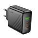 Мережевий зарядний пристрій Hoco CS26A 2USB-C/1USB PD/QC 45W Чорний 209-00351 фото 4