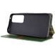 Кожаный чехол-книжка GETMAN Cubic для Samsung Galaxy M35 5G Зелёный 555-01663 фото 5