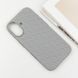 Чехол TPU Weaving для iPhone 16 (6.1") Grey 555-00328 фото 2