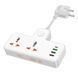 Сетевой удлинитель HOCO AC12A Reise 2-position expansion socket(PD30W/1C3A) White 656-03194 фото 2