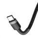 Кабель Baseus Cafule Type-C to Type-C PD 2.0 60W (2m) Gray/Black CATKLF-HG1 фото 5