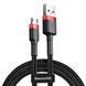 Кабель Baseus Cafule Cable USB For Micro 2.4A 1m Red+Black CAMKLF-B91 фото 1