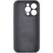 Силіконовий чохол Silk Full Camera Protective для Apple iPhone 16 Pro (6.3") Dark Gray 777-09575 фото 3