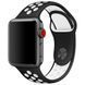 Силіконовий ремінець з перфорацією для Apple Watch 38/40/41 mm Чорно-білий 212-00127 фото