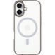 TPU+PC чохол Blueo Skin Friendly Frosted with MagSafe для Apple iPhone 16 (6.1") Grey 777-07922 фото 1