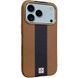 Кожаный чехол Rally with MagSafe для Apple iPhone 17 Pro (6.3") Brown / Black 777-08069 фото 1