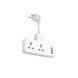 Сетевой удлинитель HOCO AC12A Reise 2-position expansion socket(PD30W/1C3A) White 656-03194 фото 1