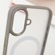 TPU+PC чохол Blueo Skin Friendly Frosted with MagSafe для Apple iPhone 16 (6.1") Grey 777-07922 фото 5
