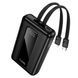 Внешний аккумулятор HOCO J162A Full power 22.5W+PD20W fully compatible power bank with two cables (20000mAh) Black 6942007663083 фото 3