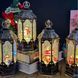 Ночник Рождественский фонарь с фигурами, блестки, подсветка и музыкой (от сети, 3*AAA) 23,5см 300-00065 фото 4