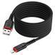 Кабель Hoco X59 Victory charging data cable iP(L=2M) Black 6931474794055 фото 3