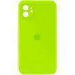 Силіконовий чохол з квадратними бортиками для iPhone 11 Light Greeen 208-00860 фото