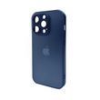 Чехол для смартфона AG Glass Matt Frame Color для iPhone 14 Pro Navy Blue 666-00618 фото
