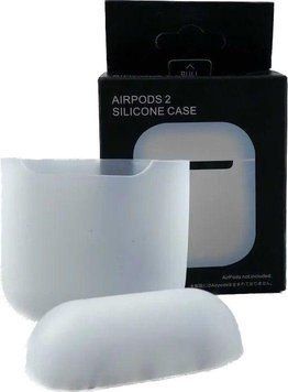 Силиконовый чехол для наушников AirPods 2 Transparent White 203-00004 фото