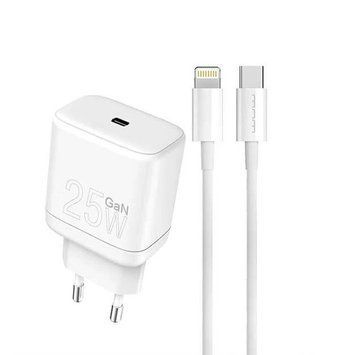 Комплект быстрой зарядки для iPhone WUW T60 Type-C to Lightning 25W Белый 209-00260 фото