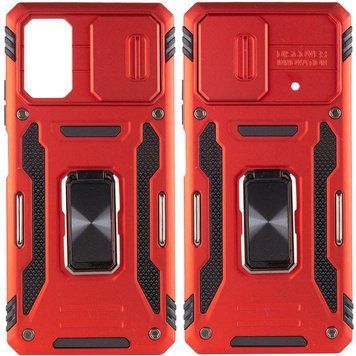 Ударопрочный чехол Camshield Army Ring для Xiaomi Poco F5 / Note 12 Turbo Red 777-05064 фото