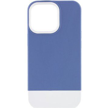 Чехол TPU+PC Bichromatic для Apple iPhone 13 Pro (6.1") Blue / White 555-03980 фото