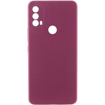 Чехол TPU GETMAN Liquid Silk Full Camera для Motorola Moto E40 Бордовый / Marsala ILSO-00000078676-1 фото