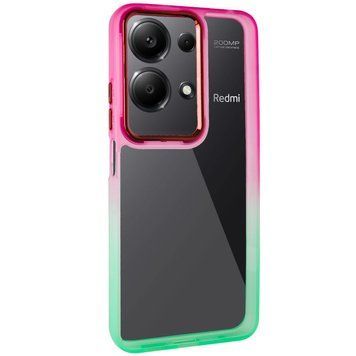 Чехол TPU+PC Fresh sip series для Xiaomi Redmi Note 13 Pro 4G / Poco M6 Pro 4G / Note 14S Салатовый / Розовый 777-06630 фото
