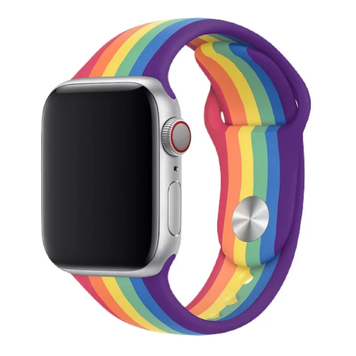 Силіконовий ремінець для Apple Watch 42/44/45/49 мм Rainbow 212-00679 фото