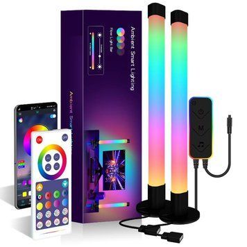 Настольная LED лампа RGB 5V Panel 2 Single side Bluetooth dual pack USB with app Black 656-03689 фото