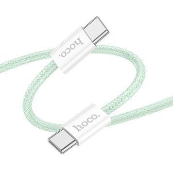 Кабель USB Hoco X104 Source 60W Type-C to Type-C 1m Зелений 209-00337 фото