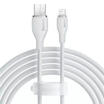 Кабель Baseus Pudding Series Lightning 2.4A (1,2m) White 209-00233 фото
