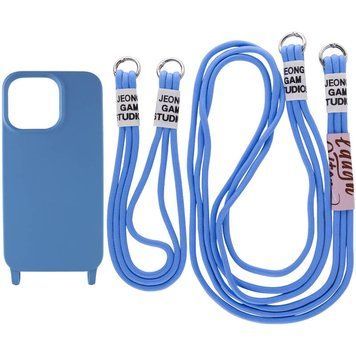Чехол TPU two straps California для iPhone 12 Pro / 12 Cosmos blue 208-05627 фото