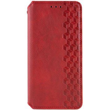 Кожаный чехол-книжка GETMAN Cubic для Xiaomi Redmi 14C / Poco C75 Красный 555-01649 фото