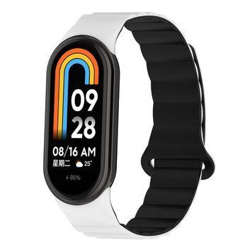 Ремінець для Xiaomi Mi Band 8/9/10 Silicone Link White/Black 212-02644 фото