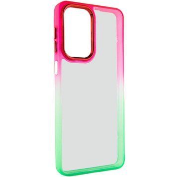 Чехол TPU+PC Fresh sip series для Realme C67 4G Салатовый / Розовый 777-06580 фото