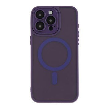 Чохол TPU+PC Magnetic Matte Camera Lens with Magsafe для iPhone 13 Pro Dark Purple 757-00244 фото