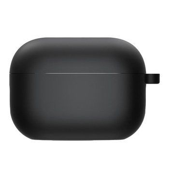 Силиконовый футляр с микрофиброй для наушников Airpods Pro 3 Black 656-08099 фото