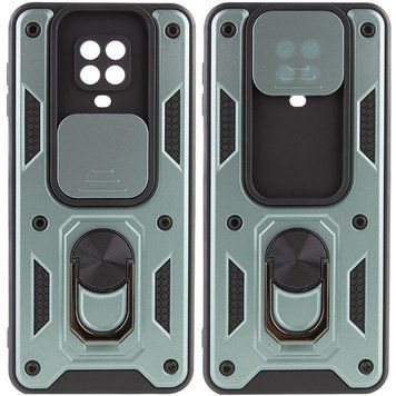 Ударостійкий чохол Camshield Serge Ring для Xiaomi Redmi Note 9s / Note 9 Pro / 9 Pro Max Green 777-04666 фото