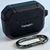 Футляр для наушников с карабином для AirPods Pro Leather Armor Carabin Black 203-00449 фото