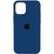 Силиконовый чехол для iPhone 14 Pro Navy Blue 666-00843 фото